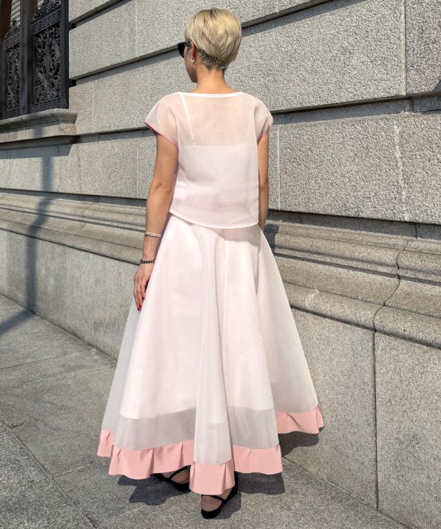 シアー立体スカート（日本生地）_smr26ss-sk52