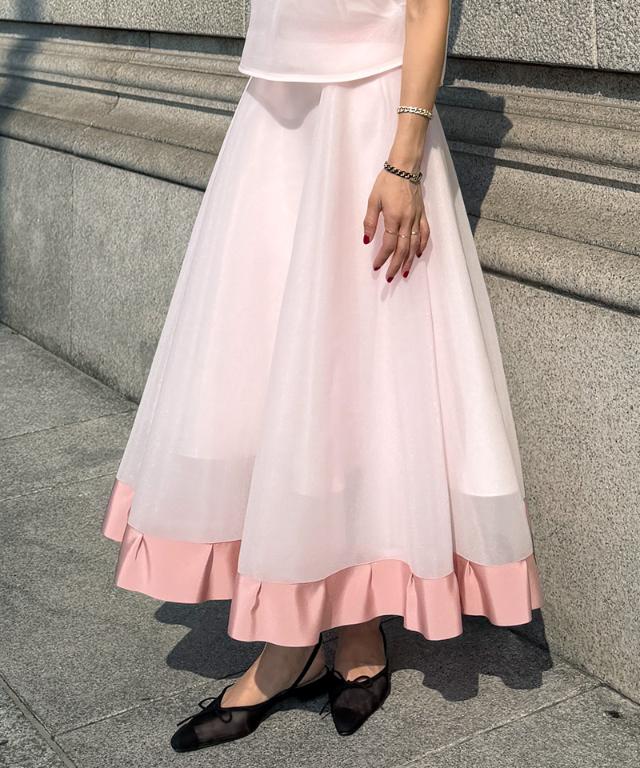 シアー立体スカート（日本生地）_smr26ss-sk52