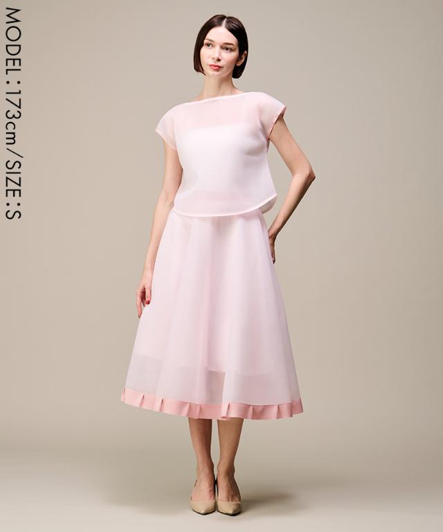 シアー立体スカート（日本生地）_smr26ss-sk52