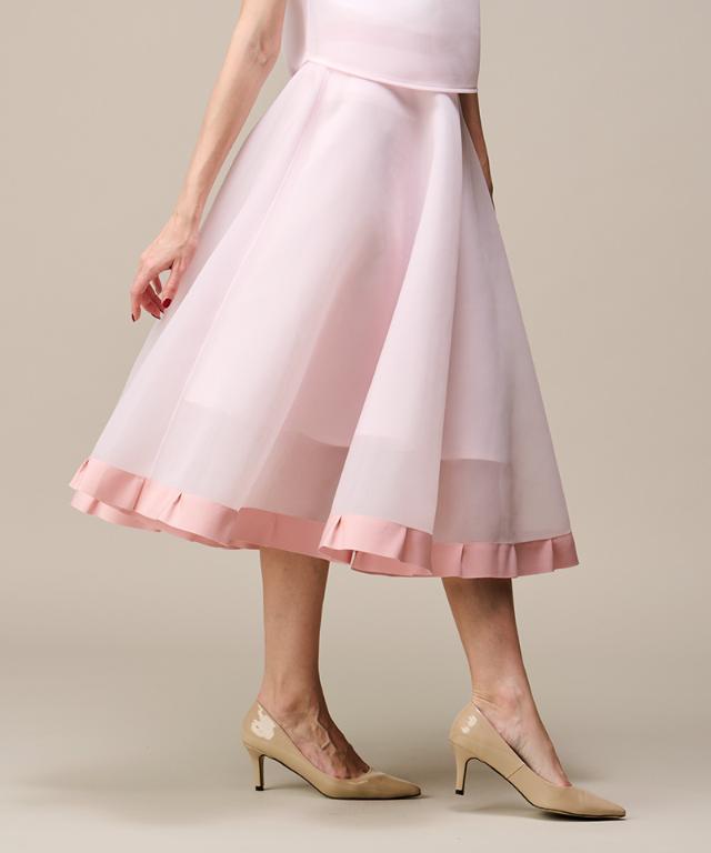 シアー立体スカート（日本生地）_smr26ss-sk52