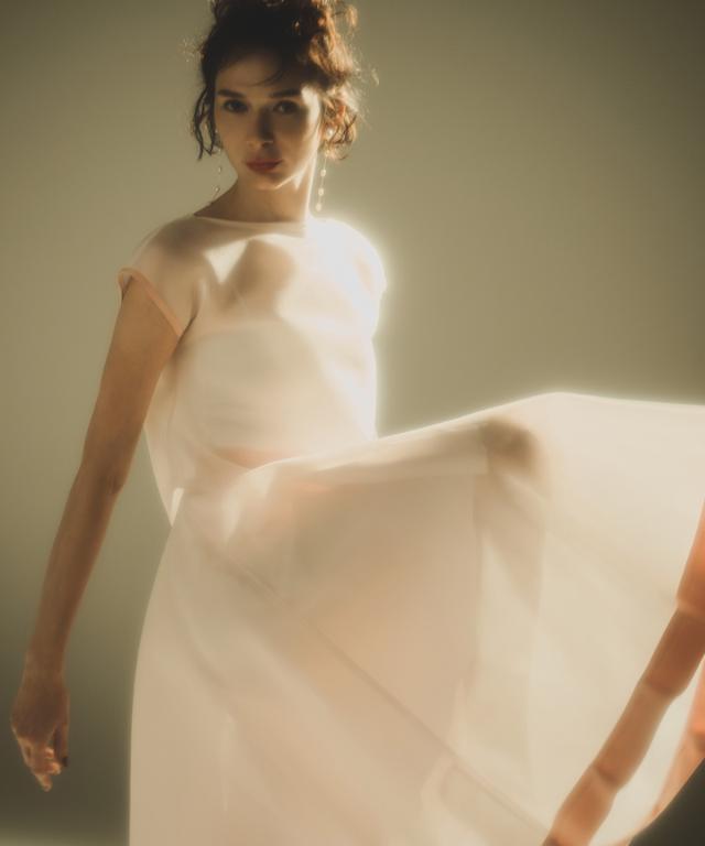 シアー立体スカート（日本生地）_smr26ss-sk52