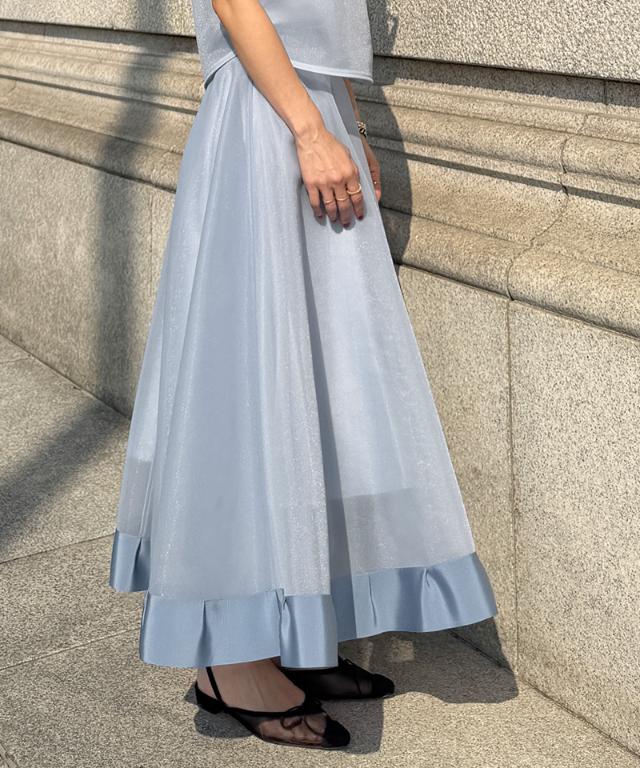 シアー立体スカート（日本生地）_smr26ss-sk52