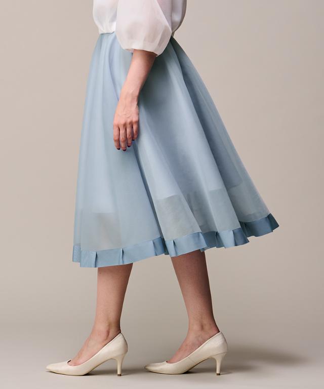 シアー立体スカート（日本生地）_smr26ss-sk52