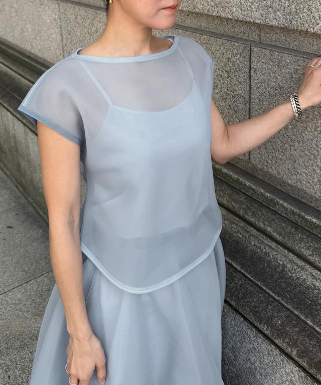 シアーエアリートップス（日本生地）_smr26ss-tp53