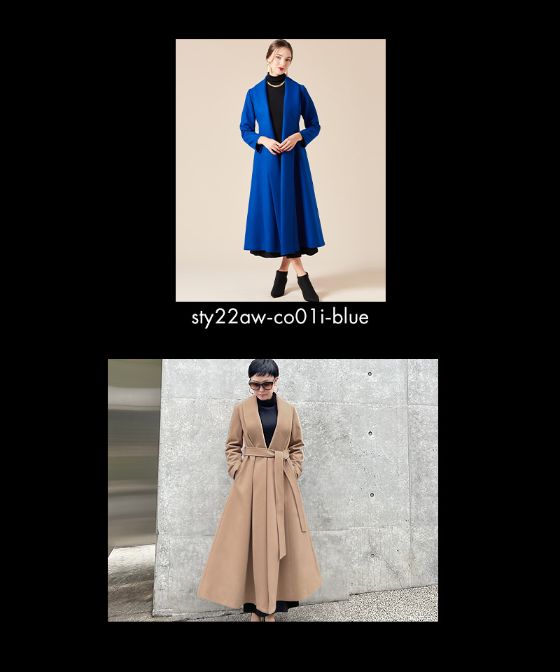 日本製　JENNEウールコート_sty22aw-co01a