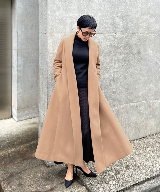 日本製　JENNEウールコート_sty22aw-co01a