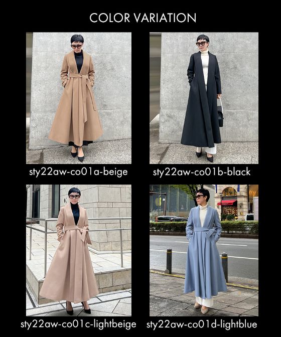 日本製　JENNEウールコート_sty22aw-co01e