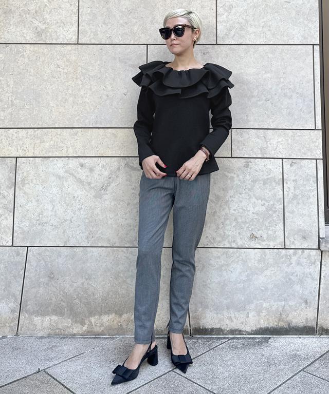 日本製ギャザーフリルトレーナー_sty25aw-bl17