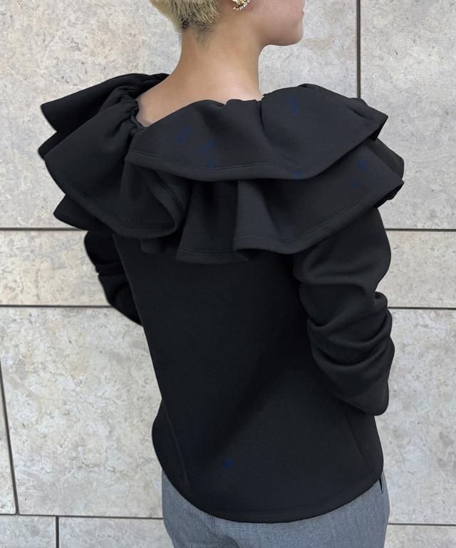 日本製ギャザーフリルトレーナー_sty25aw-bl17