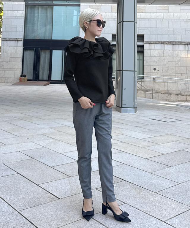 日本製ギャザーフリルトレーナー_sty25aw-bl17