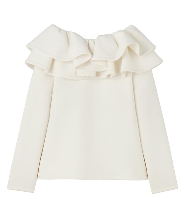 日本製ギャザーフリルトレーナー_sty25aw-bl17