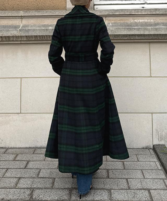 ウールブラックウォッチコート_sty25aw-co01