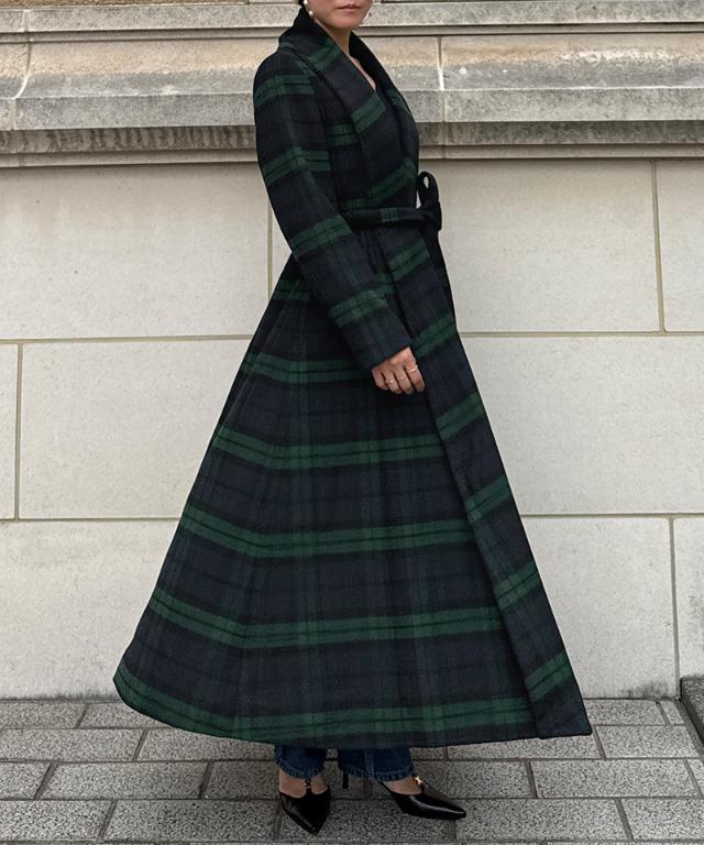 ウールブラックウォッチコート_sty25aw-co01