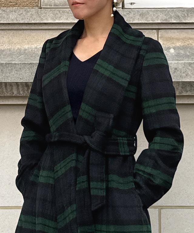 ウールブラックウォッチコート_sty25aw-co01