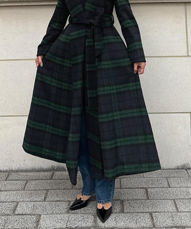 ウールブラックウォッチコート_sty25aw-co01