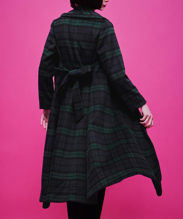 ウールブラックウォッチコート_sty25aw-co01