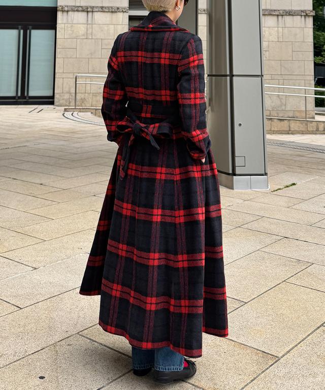 ウールブラックウォッチコート_sty25aw-co01