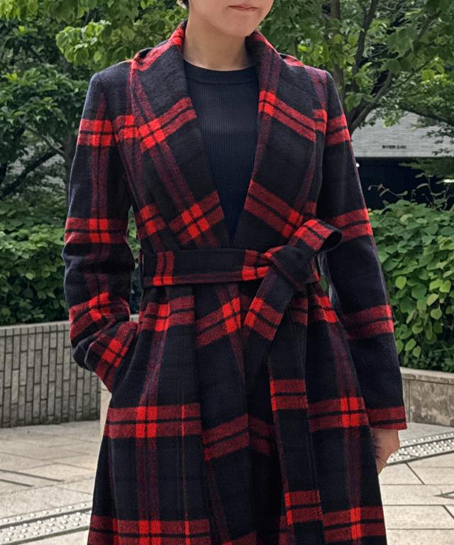 ウールブラックウォッチコート_sty25aw-co01