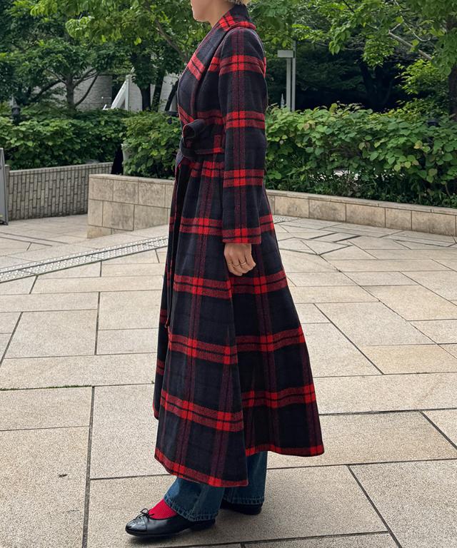 ウールブラックウォッチコート_sty25aw-co01