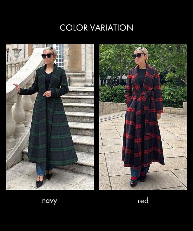 ウールブラックウォッチコート_sty25aw-co01