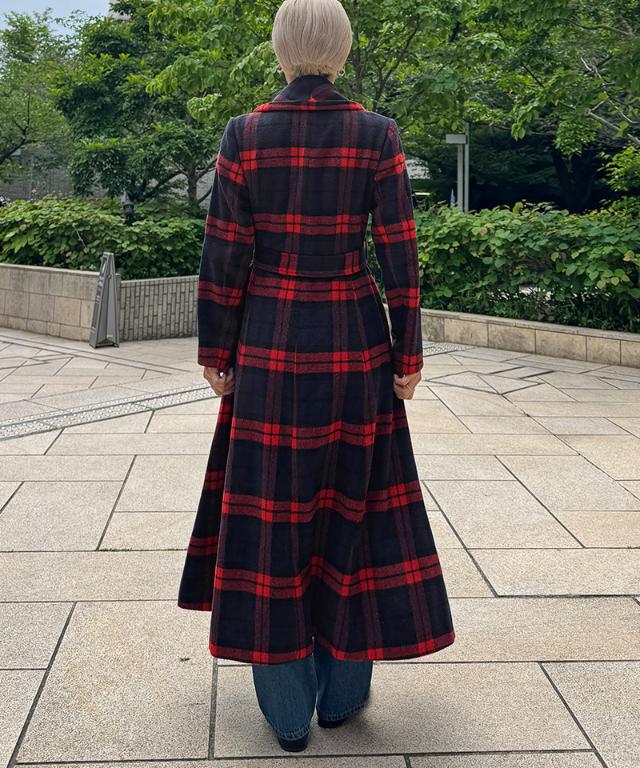 ウールブラックウォッチコート_sty25aw-co01