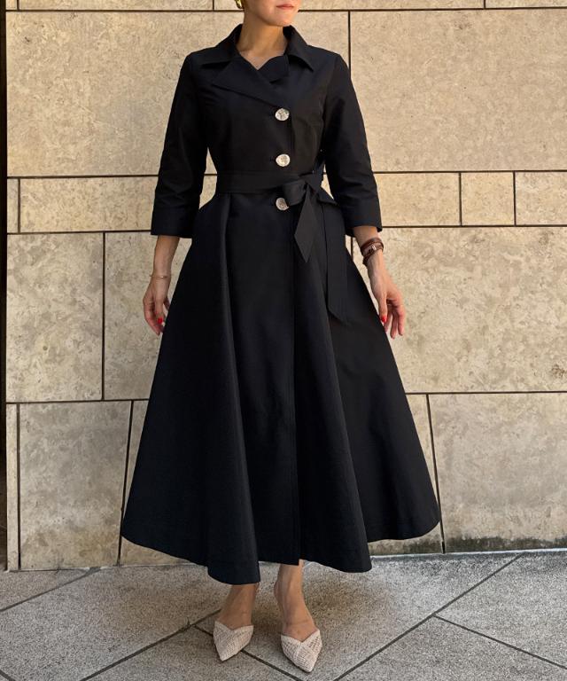 トレンチワンピースコート(撥水機能生地)_sty25aw-co03