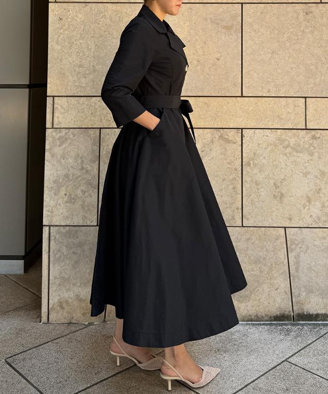 トレンチワンピースコート(撥水機能生地)_sty25aw-co03