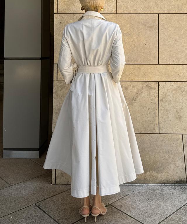 トレンチワンピースコート(撥水機能生地)_sty25aw-co03