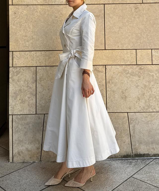 トレンチワンピースコート(撥水機能生地)_sty25aw-co03