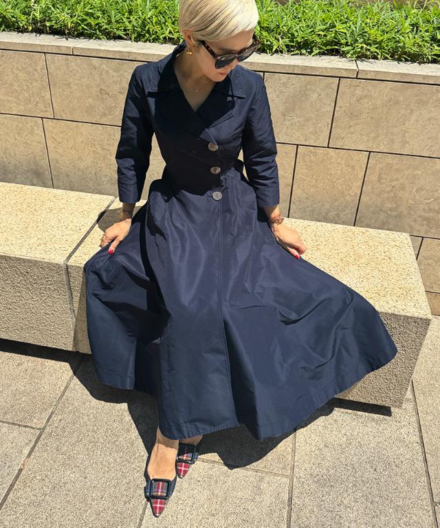 トレンチワンピースコート(撥水機能生地)_sty25aw-co03
