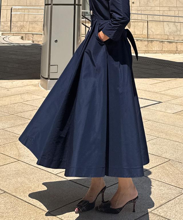 トレンチワンピースコート(撥水機能生地)_sty25aw-co03