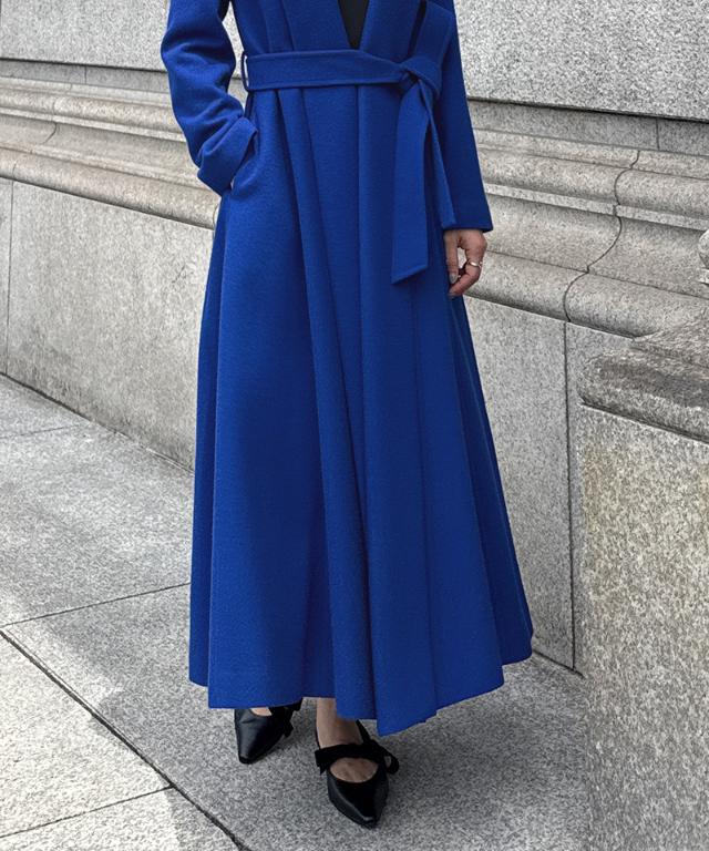 JENNE 日本製ウールコート ブルー　Sサイズ JENNEウールコート｜JENNE(ジェンヌ)公式通販：パリジェンヌの