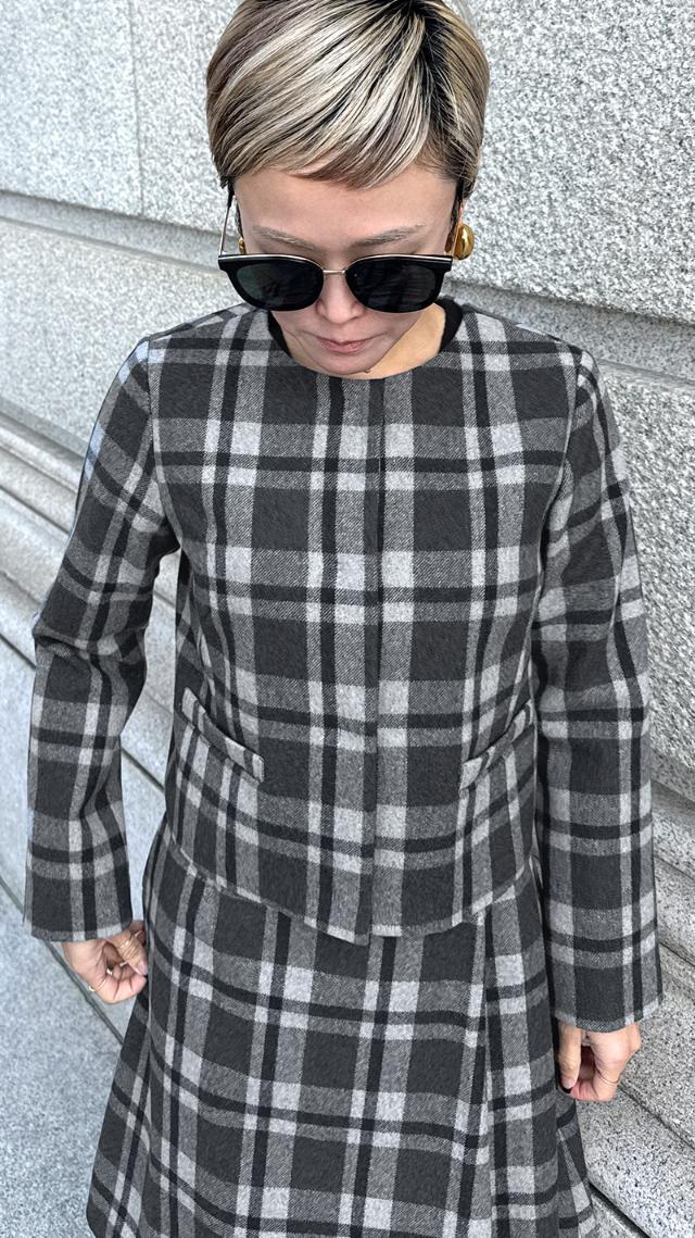 JENNEチェックジャケット