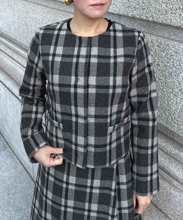 JENNEチェックジャケット_sty25aw-jk08