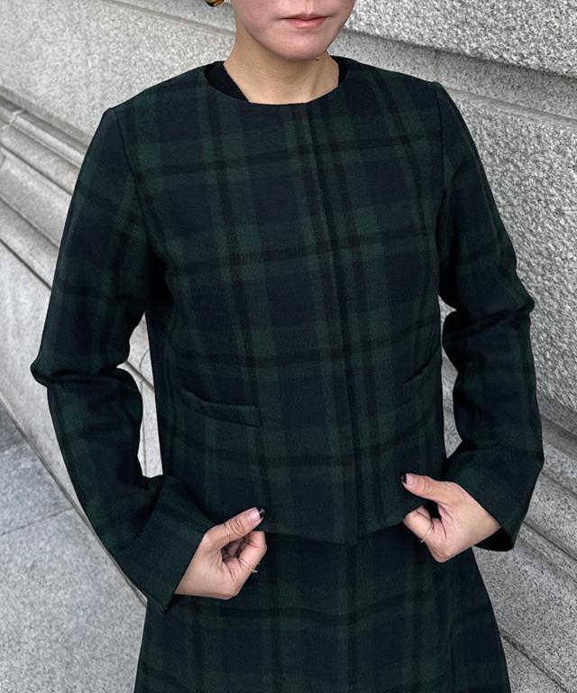 JENNEチェックジャケット_sty25aw-jk08