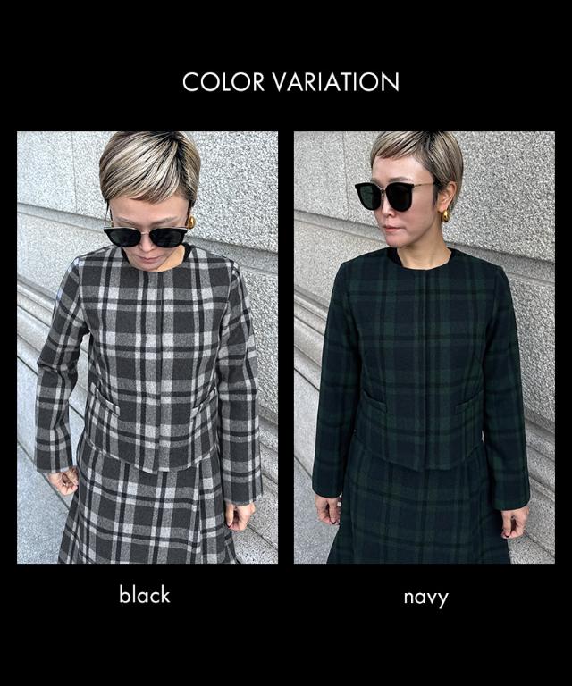 JENNEチェックジャケット_sty25aw-jk08