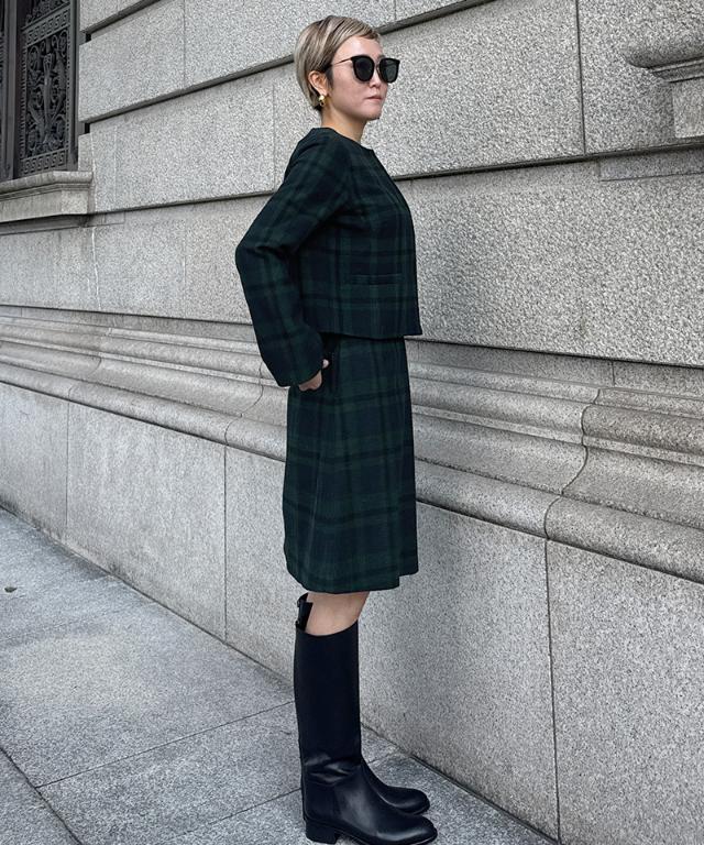 JENNEチェックジャケット_sty25aw-jk08