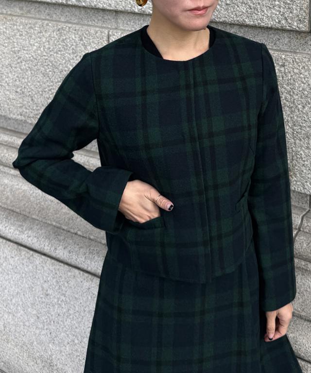 JENNEチェックジャケット_sty25aw-jk08