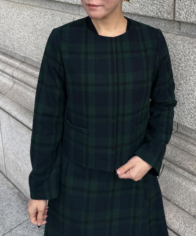 JENNEチェックジャケット_sty25aw-jk08