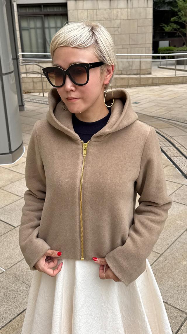 保温エアリーフリースジャケット（イタリア素材）