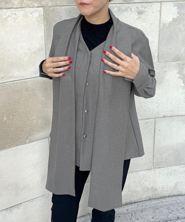 日本製ブラウス見えジャケット（吸湿発熱生地）_sty25aw-jk53