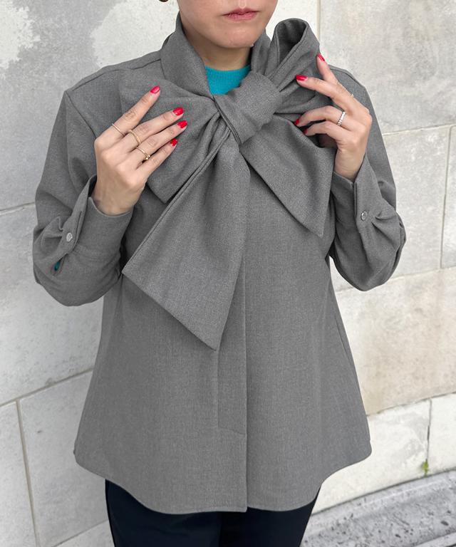 日本製ブラウス見えジャケット（吸湿発熱生地）_sty25aw-jk53