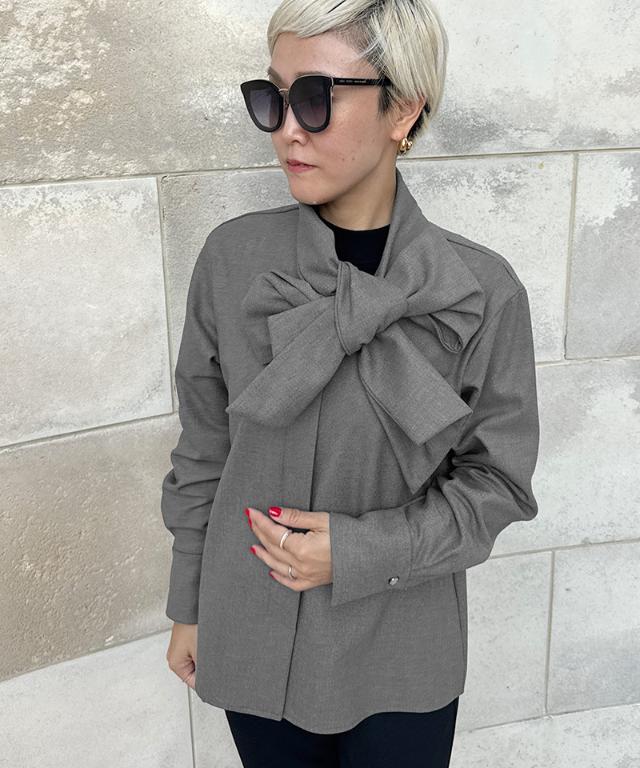 日本製ブラウス見えジャケット（吸湿発熱生地）_sty25aw-jk53