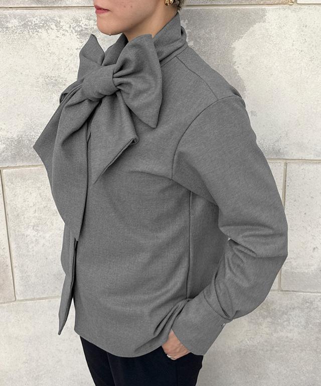 日本製ブラウス見えジャケット（吸湿発熱生地）_sty25aw-jk53