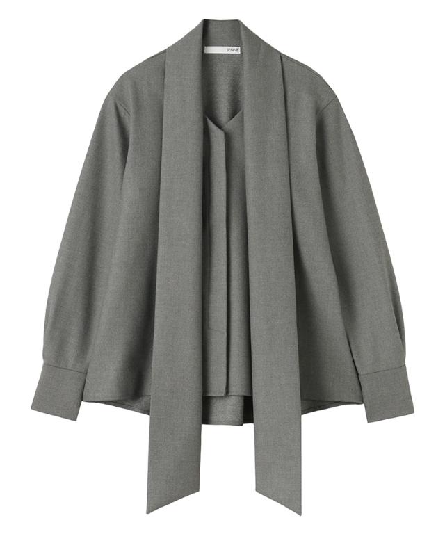 日本製ブラウス見えジャケット（吸湿発熱生地）_sty25aw-jk53