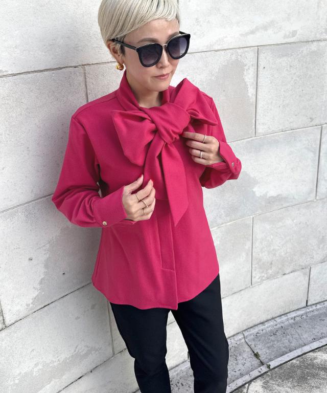 日本製ブラウス見えジャケット（吸湿発熱生地）_sty25aw-jk53