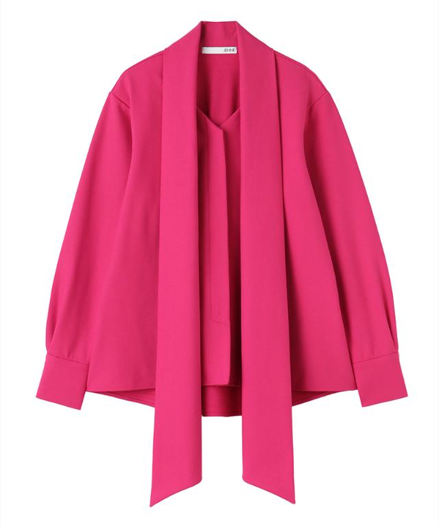 日本製ブラウス見えジャケット（吸湿発熱生地）_sty25aw-jk53