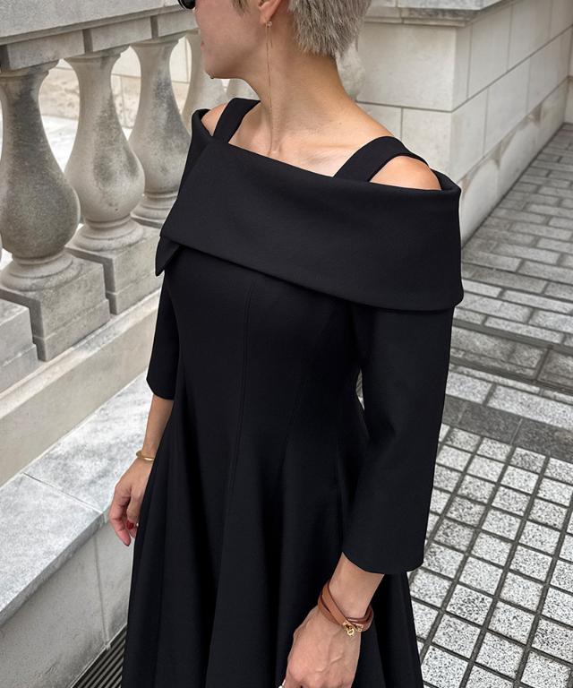 オフショルワンピース（静電・帯電防止生地）_sty25aw-op16