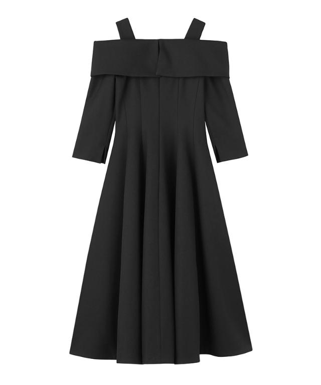 オフショルワンピース（静電・帯電防止生地）_sty25aw-op16