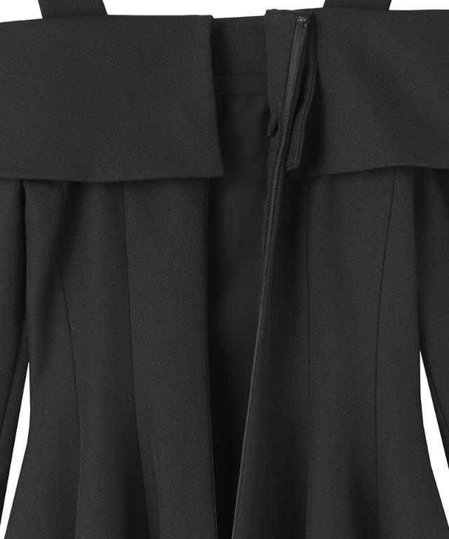 オフショルワンピース（静電・帯電防止生地）_sty25aw-op16